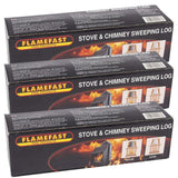 Chimney Cleaning Log Fireplace Stove Soot Creosote Cleaner Eco Flue Sweeper