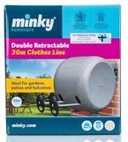 Minky Retractable Clothes Washing Single 15m - Double 2 x 15m Line