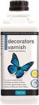 Polyvine Decorators Varnish Dead Flat Water Resistant Interior & Exterior 1Litre