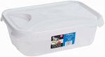 Plastic Storage Boxes With Lid Food Container Home Kitchen Office Box White