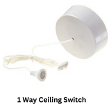 Dencon Ceiling Switch Pull Cord 6AMP 1 Way Single Pole Lighting Pre Packed