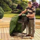 Heavy Duty Trolley Barbecue Cover BBQ Grill Protector 97cm x 79cm x 51cm