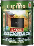 Cuprinol Ducksback Garden Shed & Fence Paint 5L-10L All Colours Or Paint Brushes