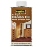 Rustins Danish Oil For Wood And Workshop Natural Finish - All Sizes