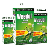 Weedol Fast Acting Lawn Weed killer Concentrate Weeds Patio Easy Mix 250ml - 2L