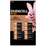 Duracell Plus Power 9V, C, AA & AAA Long Lasting Power Alkaline Batteries