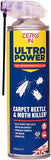 Zero In Ultra Power Carpet Beetle & Moth Killer Dual Action Aerosol 500ml