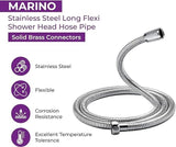 1.5m Shower Hose Stainless Steel Replacement Flexible Chrome Long Bathroom Pipe