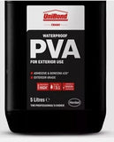 UniBond Waterproof PVA Adhesive & Bonding AID High Strength Exterior Use 5Litre