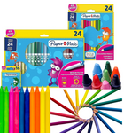 Art Set Kids Children Colour Pencils Crayons Drawing Painting Art & Crafts 64pcs