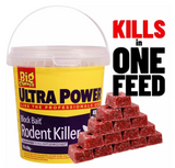 RAT POISON Single Feed Rat & Mouse Killer Poison Bait Big Cheese Ultra Power