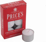 Price's Candles Sentinel Nightlights Tealight Candles 8 Hours Burn Pack 6,50,100