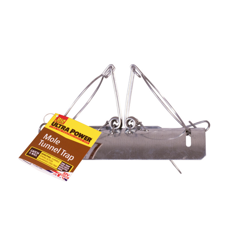 The Big Cheese Mole Tunnel Two-Way Catch And Kill Moles Galvanised Steel Trap