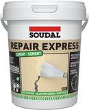 Soudal Premium Express Ready Mix Cement Repair  Filler Tube Tub Grey/ Beige