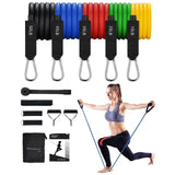 3,12,13 PCS Set Resistance Bands Exercise Tubes And Phone Armband Case Holder