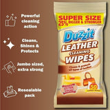Leather Wipes Surface Cleaning Conditioning For Car Sofa On Dirt Grime 3 x 50PK