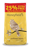 Honeyfield's Sunflower Hearts Wild Bird Energy Food Feed Treat 900g - 12.6kg