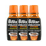 Buster Bathroom Kitchen Plughole Sink Drain Unblocker Dissolves Hair Sludge