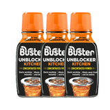 Buster Bathroom Kitchen Plughole Sink Drain Unblocker Dissolves Hair Sludge
