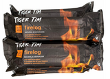 Tiger Tim Natural Odourless Smokeless Heavy Firelogs Chimney Fuels 1.1KG Each