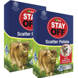 2 x Cat Repellent Vitax Stay Off Was Scent Off Pellet Dog Repellent 55g