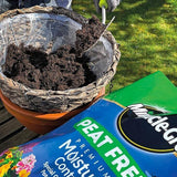 MIRACLE GRO MOISTURE CONTROL COMPOST SOIL PEAT FREE FOR HANGING POTS & BASKETS