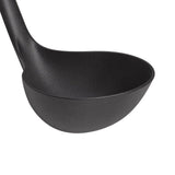 Soup Ladle Black Nylon Chef Aid Kitchen Serving Utensil Tool Casserole Stew