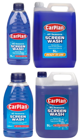 Carplan All Season Screen Wash Ready Mixed & Concentrate Windshield Washer