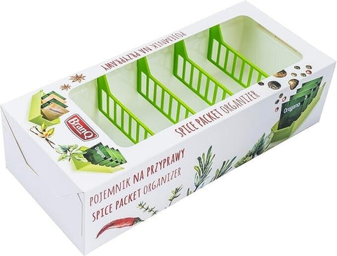 5 Compartments Spice Packet Organizer Kitchen Cupboard Storage Container