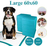 60x60cm Dog & Puppy Training Pads Toilet Pee Wee Mats Dog Pet Cat 50/100/150/200