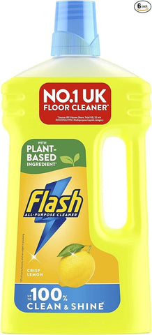 Flash All Purpose Liquid Cleaner Multi Surface Floor Dirt Remover 950ml Lemon