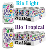 Rio Tropical Soft Drink Refreshing Carbonated Real Fruit & Juice 24 x 330ml