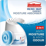 UniBond Aero 360 Compact Moisture Absorber Dehumidifier System Device + 1 Refill