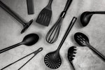 Non Stick Turner Spatula Fish Slice Flipper Kitchen Nylon Cooking Utensil Black