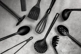 Non Stick Turner Spatula Fish Slice Flipper Kitchen Nylon Cooking Utensil Black