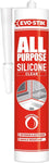 Evo-Stik All Purpose Flexible Silicone Sealant Mould Resistant Black,Clear,White