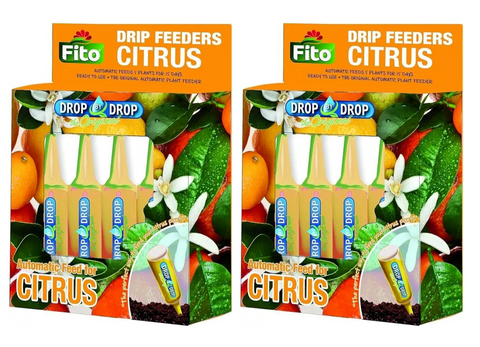 Fito Automatic Drip Feeder For Citrus Plants Feed Food Fertiliser - 10 x 32ml