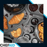 Chef Aid Non Stick Baking Tray Oven Sheets Roasting Cooking 30x21.5x1.5cm