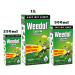 Weedol Fast Acting Lawn Weed killer Concentrate Weeds Patio Easy Mix 250ml - 2L