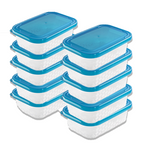 Food Storage Container With Lid Airtight Rectangle Strong Non-Leak Reusable