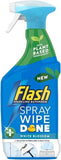 Flash Sparkling Bathroom Cleaner Spray Wipe Done 800ml White Blossom