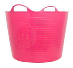 38L Large Red Gorilla Tub Trug Flexible Storage Carrying Bucket Pet Food Garden