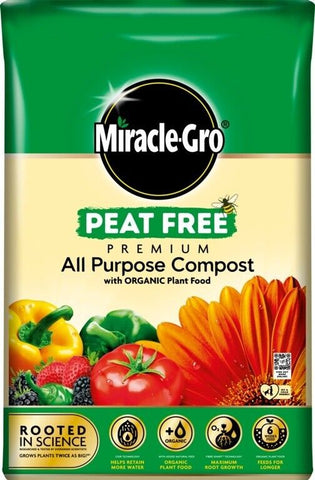 Miracle-Gro® All Purpose Organic Plant Food Feed Peat Free Compost Grow 40L