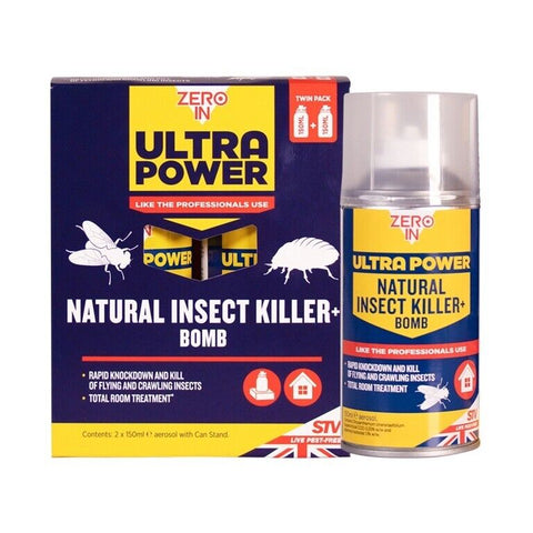 Zero In Natural Insect Killer Bomb Bed Bugs Flies Pest Trap Kills Control Pack 2