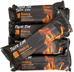 Tiger Tim Natural Odourless Smokeless Heavy Firelogs Chimney Fuels 1.1KG Each