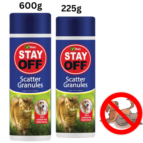 Vitax Scent Off Animal Pet Cat Dog Repellent Granules For Garden Patio 225g-600g