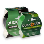 Duck Tape Original High Strength Waterproof 50mm X 50m Black & 50mm x 10m Green