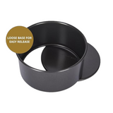 Wham 6/7 Inch Loose Bottom Round Cake Tin Deep Non Stick Baking  Pans Black