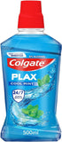 2 x Colgate Plax Cool Mint Mouthwash 24/7 Plaque Protection 500ml