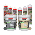 Soudal Premium Express Ready Mix Cement Repair  Filler Tube Tub Grey/ Beige